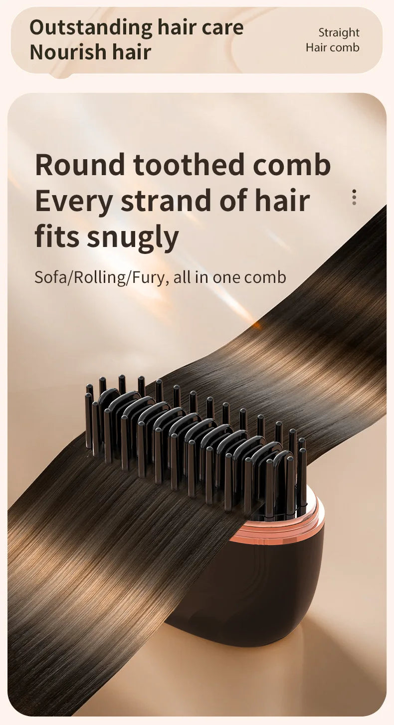 Portable Hair Straightener Brush