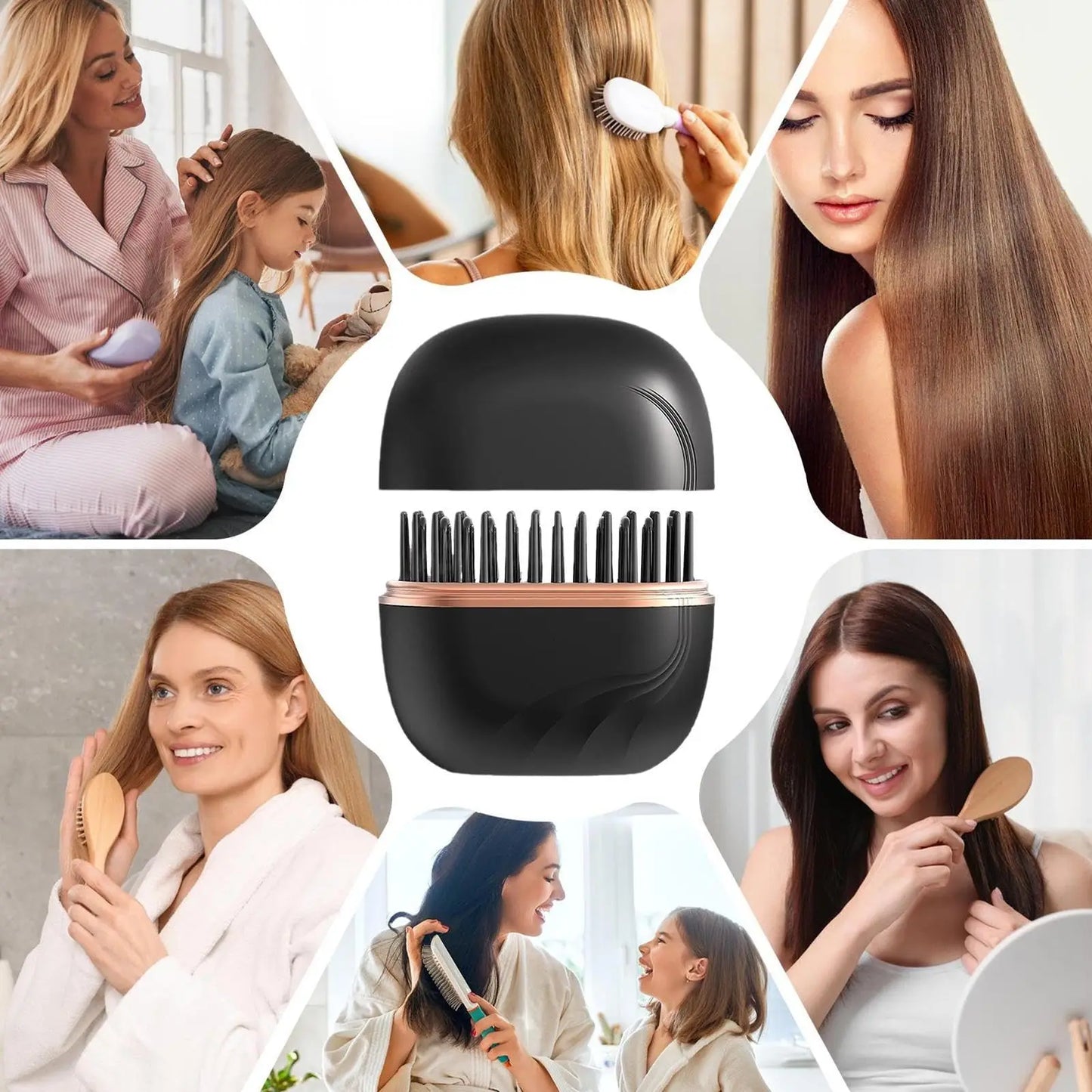Portable Hair Straightener Brush