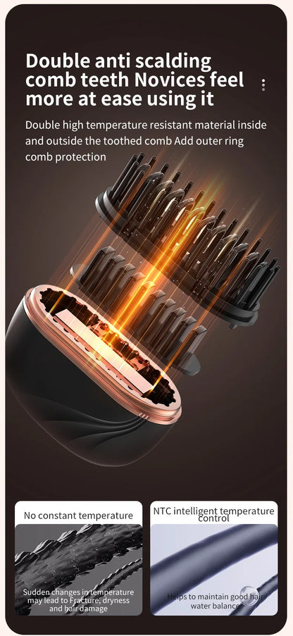 Portable Hair Straightener Brush