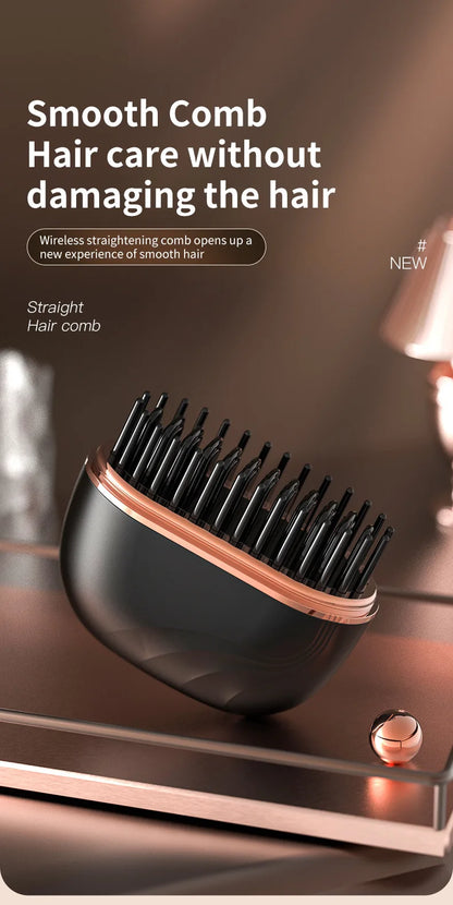 Portable Hair Straightener Brush