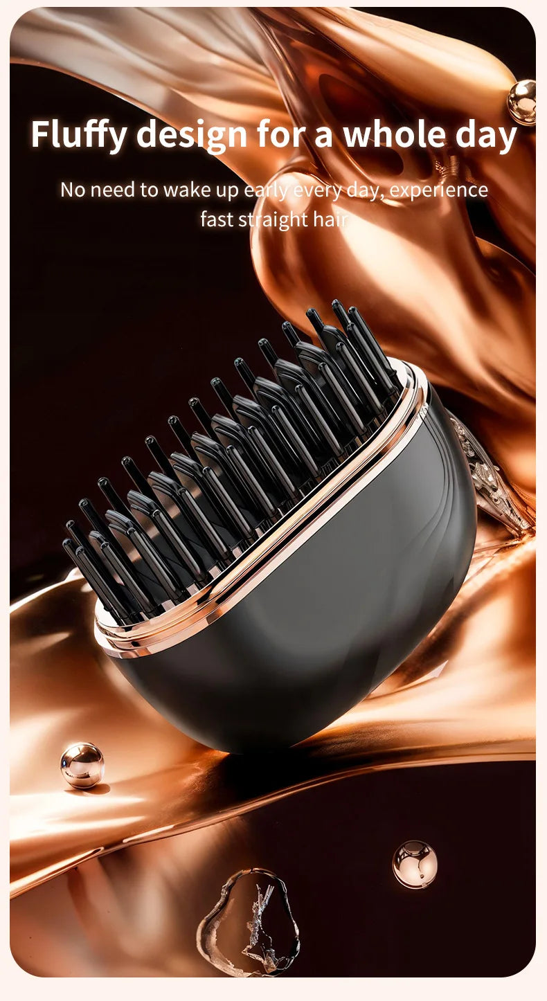 Portable Hair Straightener Brush