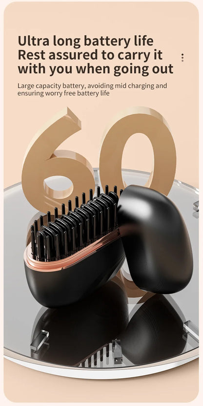 Portable Hair Straightener Brush