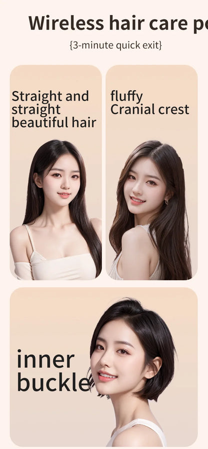 Portable Hair Straightener Brush