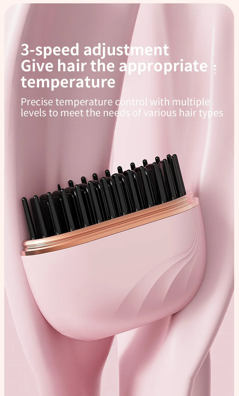 Portable Hair Straightener Brush