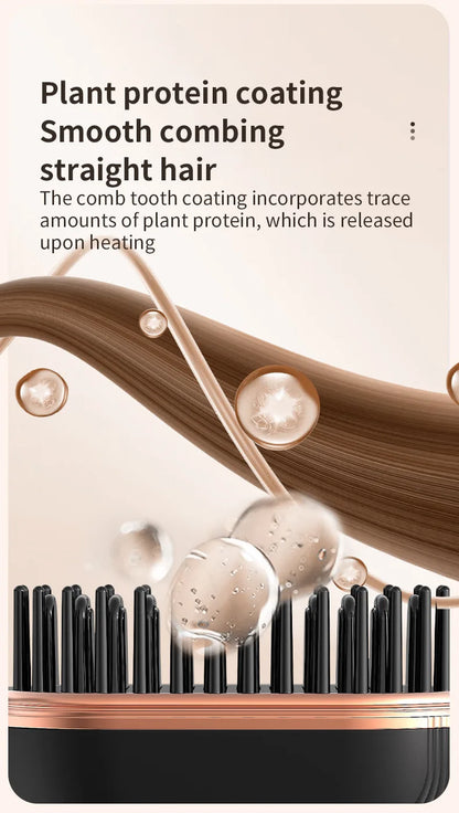 Portable Hair Straightener Brush